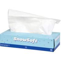 Papier-mouchoir de première qualité Snow Soft<sup>MC</sup>, 2 pli, 7,4" lo x 8,4" la, 100 feuilles/boîte JO166 | NTL Industrial