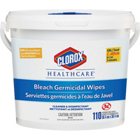Healthcare&reg; Disinfecting Bleach Wipes, 110 Count NTL Industrial