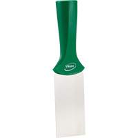 Handle-Mounted Stainless Steel Scraper, Green, 2" W x 8" L NTL Industrial