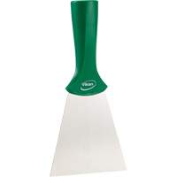 Handle-Mounted Stainless Steel Scraper, Green, 4" W x 8" L NTL Industrial