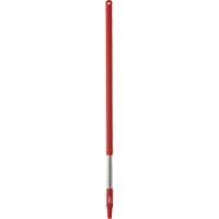 Handle, Broom/Brush/Pad Holder/Scraper/Squeegee, Red, Standard, 40" L JO894 | NTL Industrial