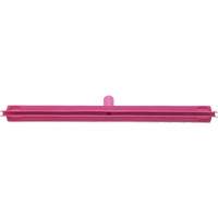 Double Blade Ultra Hygiene Floor Squeegee, 24", Pink NTL Industrial