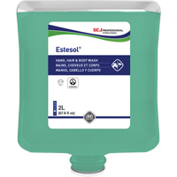 Estesol<sup>®</sup> Hand, Hair and Body Cleaner, 2 L, Rain Forest, Plastic Cartridge JP515 | NTL Industrial