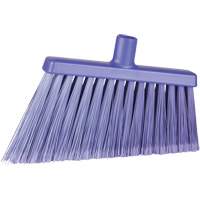 Angle Head Broom, Stiff/Split Bristles, 11-2/5", Polyester/Polypropylene/PVC/Synthetic, Purple JP825 | NTL Industrial