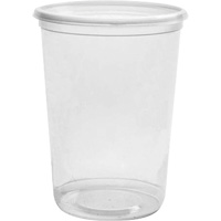 Magik 32 oz. Clear Deli Container without Lid, Plastic, Round NTL Industrial