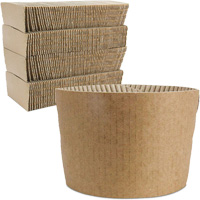 Kraft Coffee Cup Sleeves, Paper, 12 oz. - 20 oz., Brown JP924 | NTL Industrial
