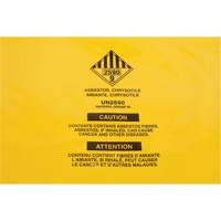 Doublures pour d&eacute;chets dangereux, Amiante, 40" lo x 26" la, 3 mils NTL Industrial