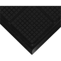 Hog Heaven&reg; Workstation Mat, Corrugated, 3-3/5' x 3-3/5' x 3/4", Black, Nitrile NTL Industrial