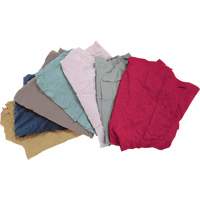 Recycled Material Wiping Rags, Fleece, Mix Colours, 10 lbs. JQ108 | NTL Industrial