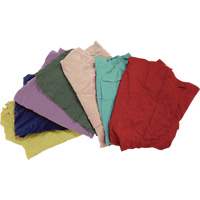 Recycled Material Wiping Rags, Fleece, Mix Colours, 25 lbs. JQ109 | NTL Industrial