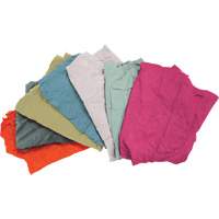 Recycled Material Wiping Rags, Terrycloth, Mix Colours, 25 lbs. JQ112 | NTL Industrial