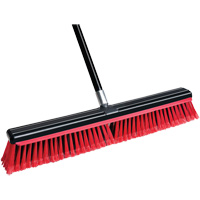 Squeegee Broom with Handle, 24", Medium, PVC Bristles JQ120 | NTL Industrial