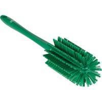 Medium Brush with Handle, Stiff Bristles, 17" Long, Green JQ183 | NTL Industrial