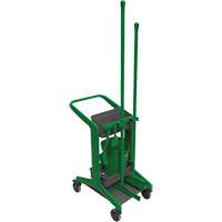 HyGo Mobile Cleaning Station, 30.7" x 20.9" x 40.6", Plastic/Stainless Steel, Green JQ263 | NTL Industrial
