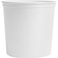 Food Storage Container, Plastic, 2 L Capacity, White JQ326 | NTL Industrial