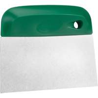 Flexible Stainless Steel Dough Cutter/Scraper, Green, 4-1/2" W x 5-3/4" L NTL Industrial