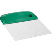 Flexible Stainless Steel Dough Cutter/Scraper, Green, 4-1/2" W x 5-3/4" L NTL Industrial