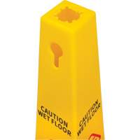 Wet Floor Safety Cone, Bilingual with Pictogram NTL Industrial