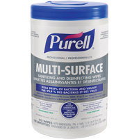 Professional Multi-Surface Sanitizing & Disinfecting Wipes, 7" x 10", 110 Count NTL Industrial