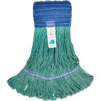 Wide-Band Mop Head, Antimicrobial/Floor Finishing/Specialty, Cotton/Rayon/Synthetic, Loop Style NTL Industrial