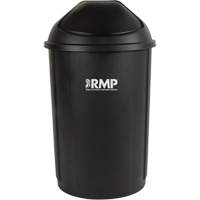 Half-Round Garbage Bin with Lid, Polyethylene, 21 US gal. NTL Industrial
