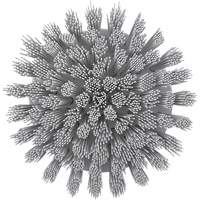 HyDrive Round Drill Brush, Extra Stiff Bristles, 3-1/10" Long, White NTL Industrial