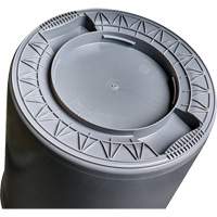 Grey Titan Garbage Container, Plastic, 20 US gal. NTL Industrial