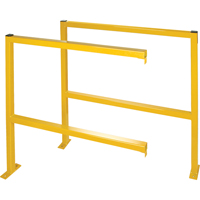 Protecteurs de p&eacute;rim&egrave;tre - Style tubulaire, 48" la x 49-1/2" h, Jaune NTL Industrial