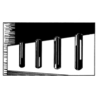 D&eacute;fenses de quai en caoutchouc refoul&eacute;, Caoutchouc, 4-1/2" la x 12" lo x 3-3/4" p NTL Industrial