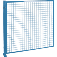 Perimeter Guards - Mesh Style, 4' H x 4' W, Blue NTL Industrial