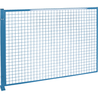 Perimeter Guards - Mesh Style, 4' H x 8' W, Blue NTL Industrial