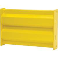 Industrial Safety Guard Rail, Steel, 19" L x 12" H, Safety Yellow NTL Industrial