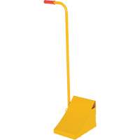 Ergo Handle Wheel Chock, Steel, Yellow, 8" W x 10-3/4" D x 9-1/8" H NTL Industrial