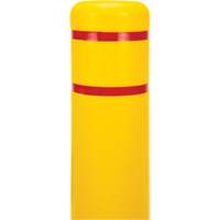Polyethylene Bollard Cover, 6-5/8" Dia. x 52" L, Red/Yellow NTL Industrial