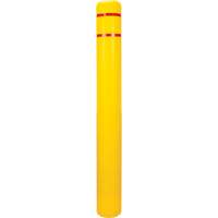 Polyethylene Bollard Cover, 6-5/8" Dia. x 60" L, Red/Yellow NTL Industrial