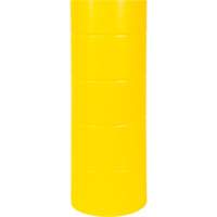 Polyethylene Bollard Cover, 6-5/8" Dia. x 60" L, Red/Yellow NTL Industrial
