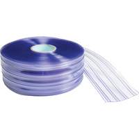 Ribbed Strip Curtain, 164' x 8" x 0.08" NTL Industrial