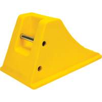Wheel Chocks with Aluminum Tread, Polyurethane, Safety Yellow, 11-1/4" W x 21" D x 12-1/4" H NTL Industrial