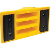 Wheel Chocks with Rubber Tread, Polyurethane, Yellow, 11-1/4" W x 21" D x 12-1/4" H NTL Industrial
