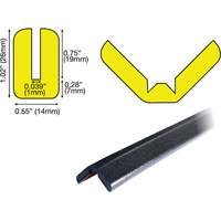 W Profile 1M Edge Protection Bumper Guard, 3.25' Long NTL Industrial