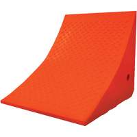 70 Ton Large Equipment Wheel Chock, Urethane, Orange NTL Industrial