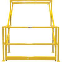 Barri&egrave;re de s&eacute;curit&eacute; pour mezzanine, 70" lo x 77" ha, 78" &eacute;lev&eacute;e, Jaune NTL Industrial