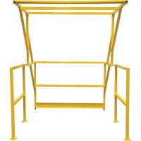 Barri&egrave;re de s&eacute;curit&eacute; pour mezzanine, 70" lo x 77" ha, 78" &eacute;lev&eacute;e, Jaune NTL Industrial