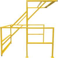 Barri&egrave;re de s&eacute;curit&eacute; pour mezzanine, 70" lo x 77" ha, 78" &eacute;lev&eacute;e, Jaune NTL Industrial