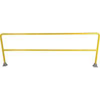 Garde-corps pour barri&egrave;re de s&eacute;curit&eacute;, Acier, 120" lo x 42" h, Jaune NTL Industrial