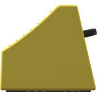 Cale de roue ultra-robuste pour l'exploitation mini&egrave;re Checkers Safety sans support, PEHD, Jaune, 14-1/2" la x 17-1/2" p x 16" h NTL Industrial