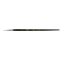 Artist Paint Brush, 1/16" Brush Width, Red Sable, Wood Handle NTL Industrial