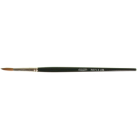 Artist Paint Brush, 5/32" Brush Width, Red Sable, Wood Handle NTL Industrial