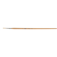 Pure White Bristle Round Marking Paint Brush, 9/64" Brush Width, White China, Wood Handle NTL Industrial