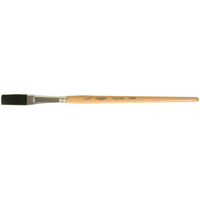 One Stroke Paint Brush, 1/2" Brush Width, Ox Hair, Wood Handle NTL Industrial